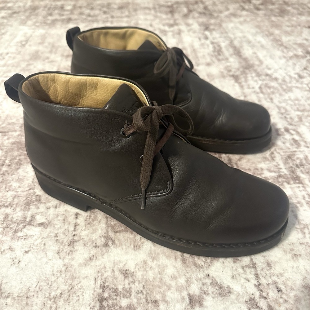 Samuel Hubbard Boots Mens 11 M Brown Leather Re Boot Chukka Lace Up Ankle Vibram